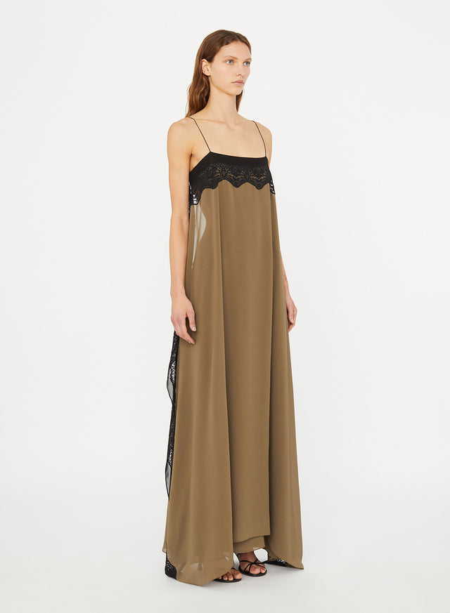 Verve Lace Floating Silk Dress