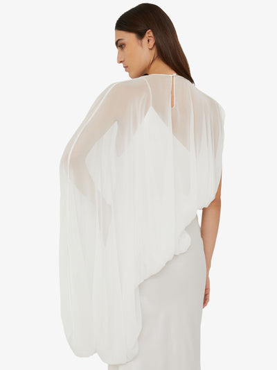 Cumulus Draped Sleeve Dress