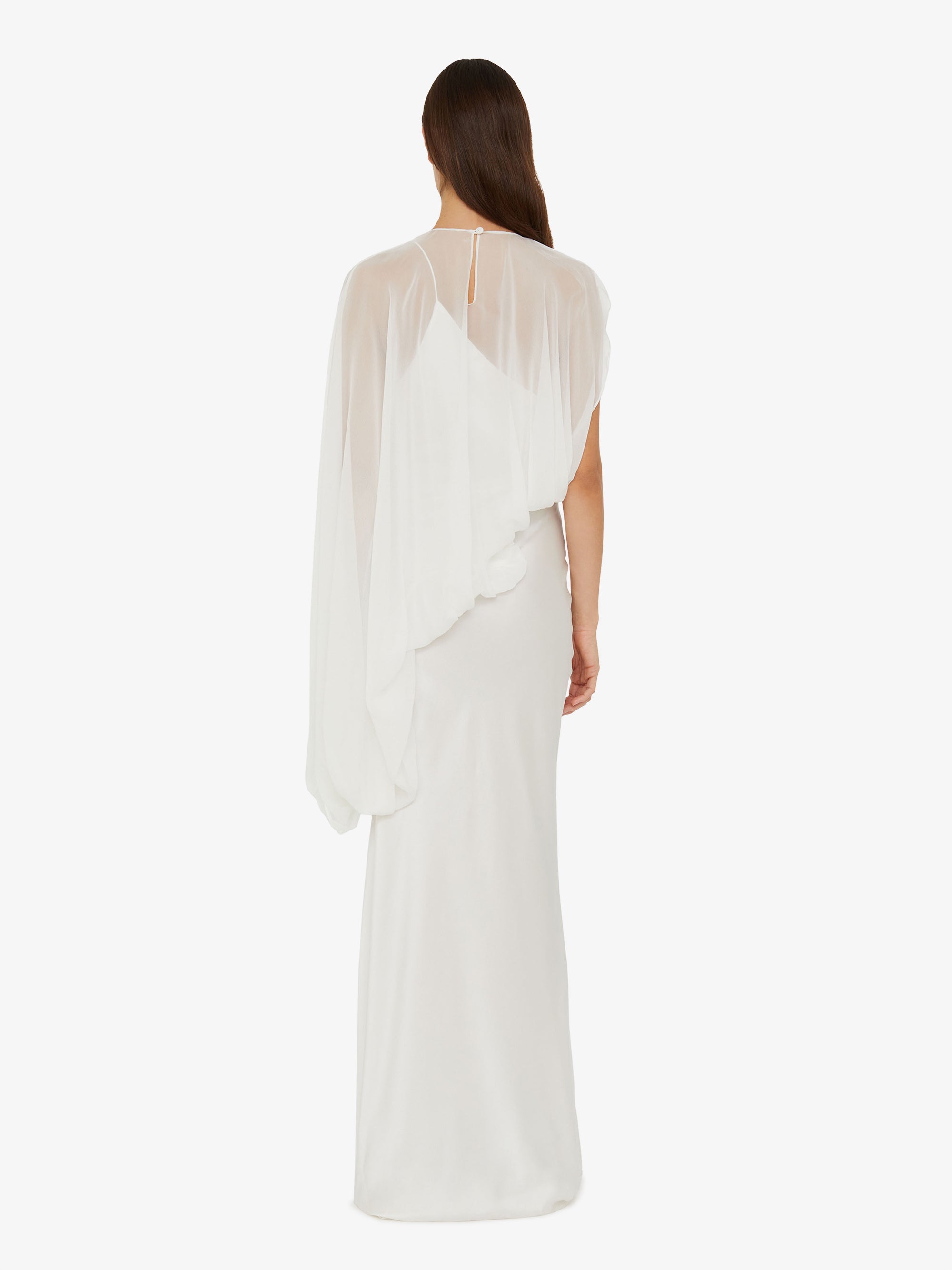 Cumulus Draped Sleeve Dress
