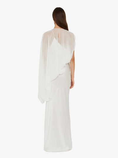 Cumulus Draped Sleeve Dress