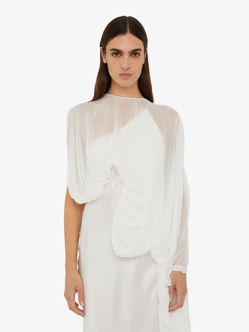 Cumulus Draped Sleeve Dress - Image 5