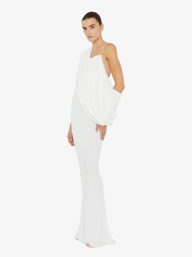 Aiba Draped Jersey Tee Dress - Image 4