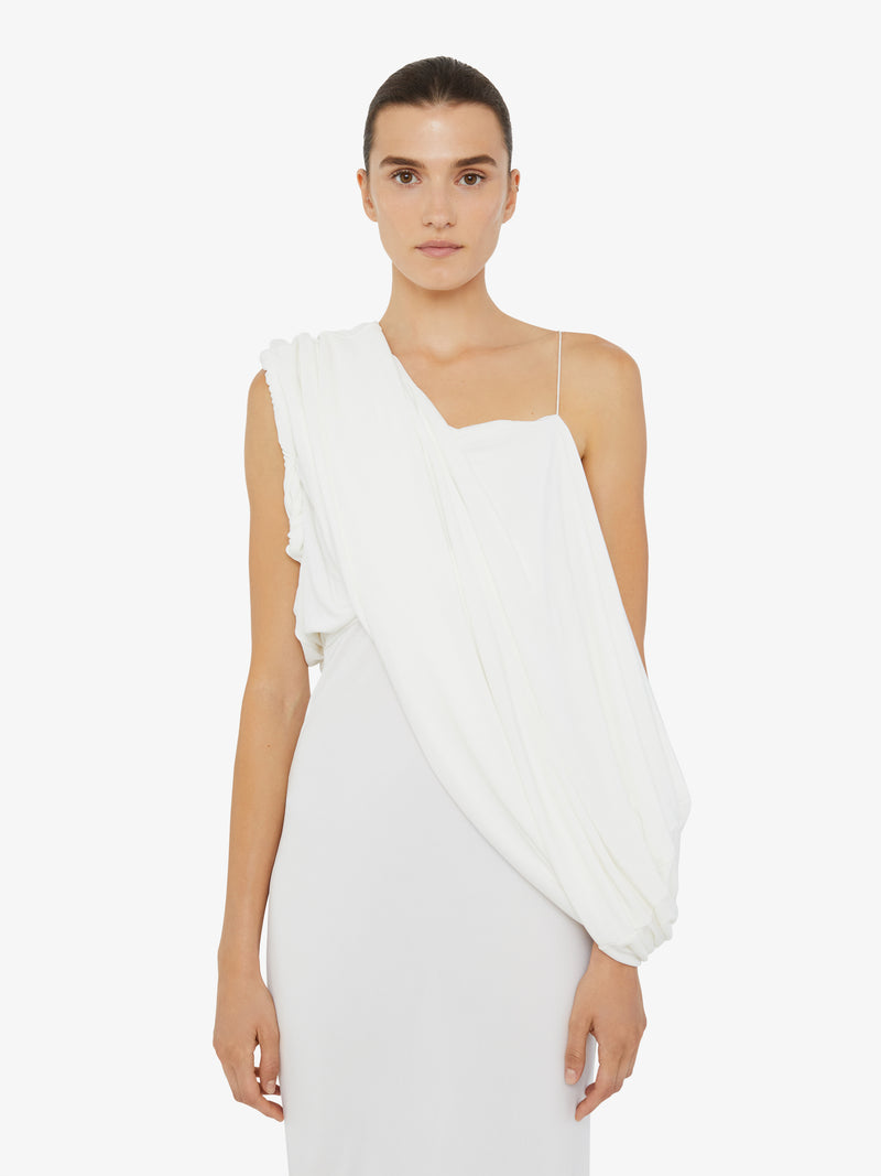 Aiba Draped Jersey Tee Dress - Image 5