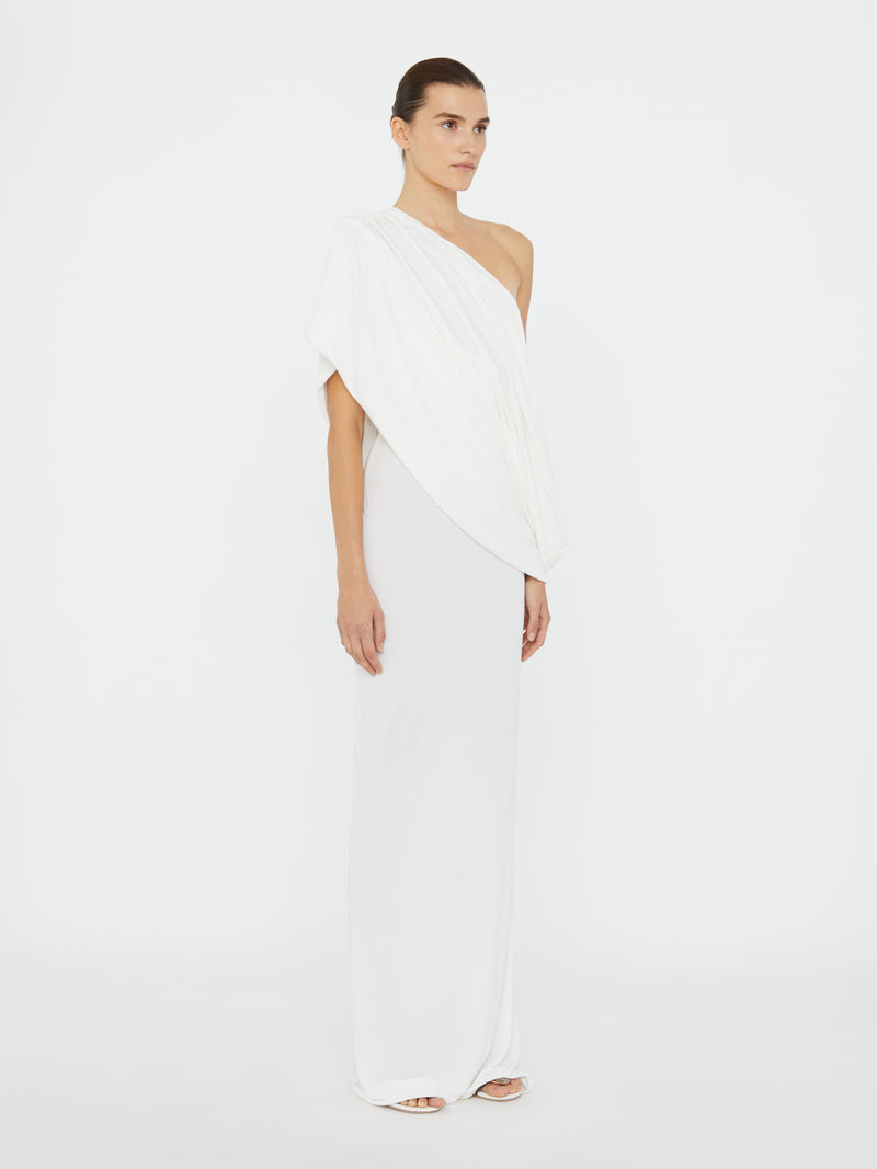 Aiba Draped Jersey Tee Dress - Image 5