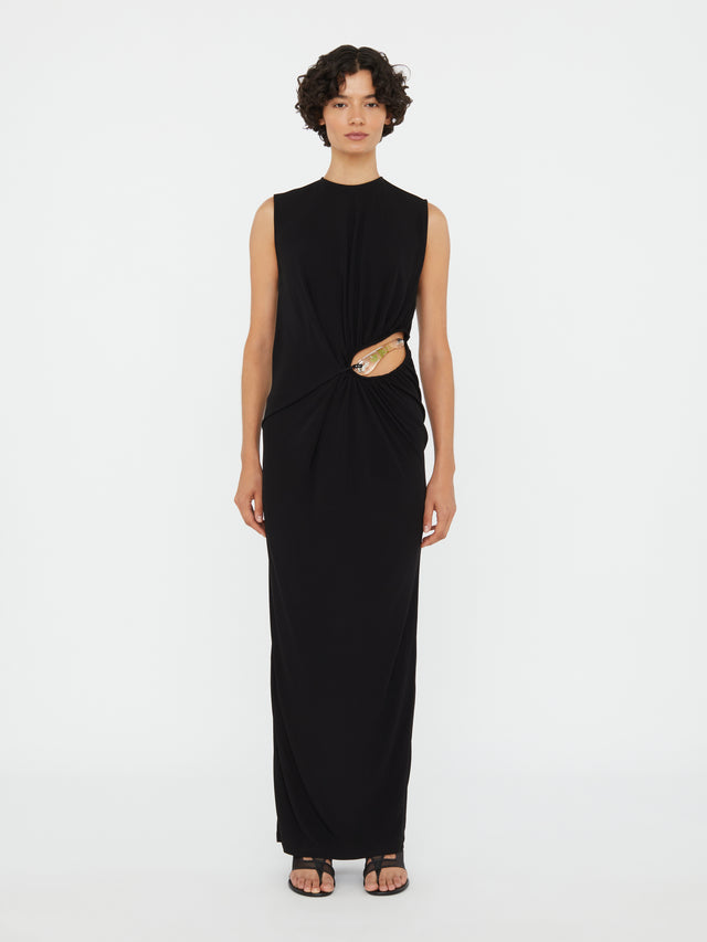 Encased Nature Suspended Jersey Tank Dress