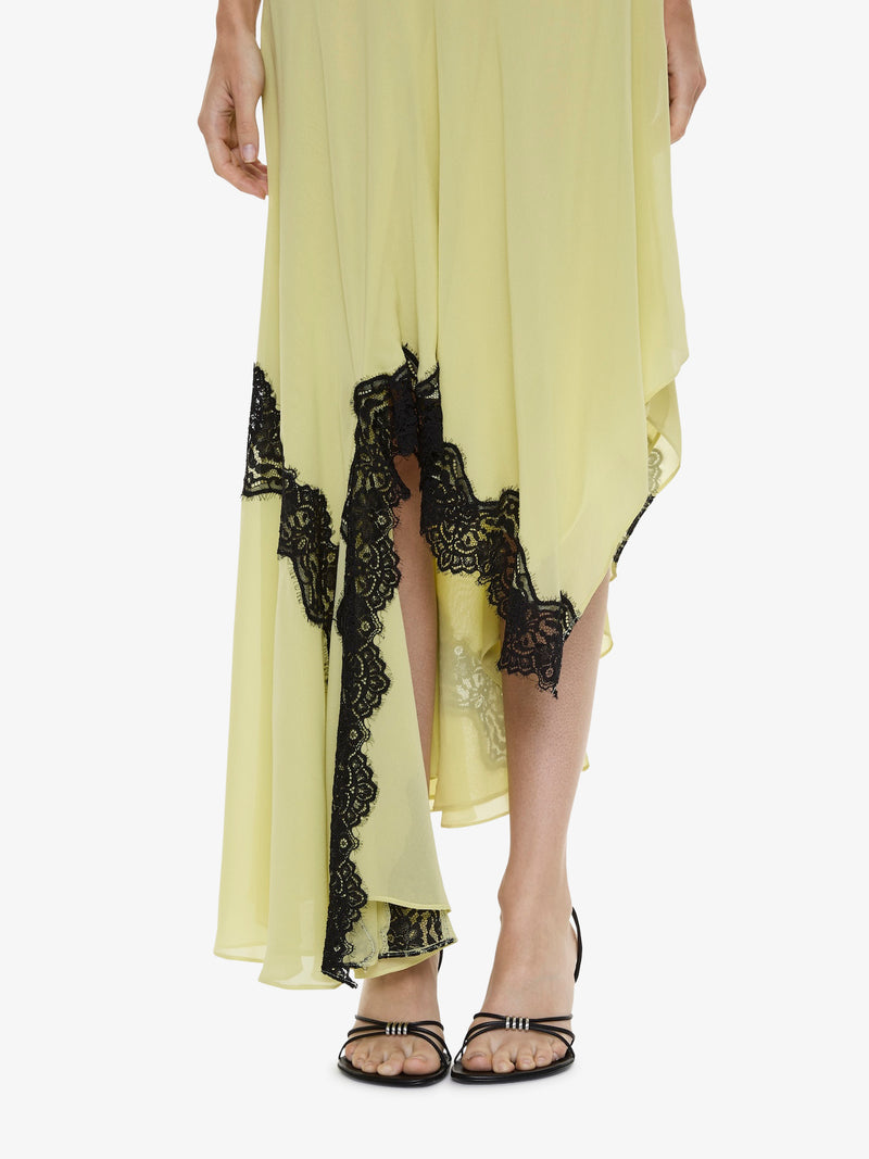 Cutaway Lace Gathered Tank Dress - Image 4