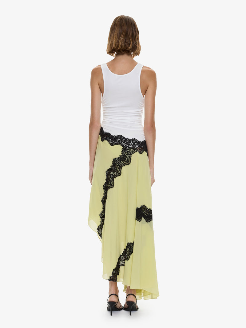 Cutaway Lace Gathered Tank Dress - Image 5