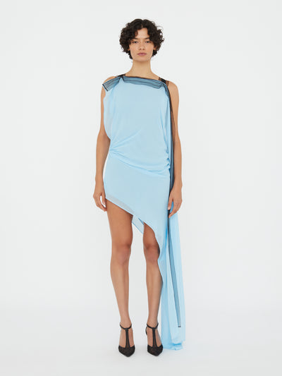 Framed Floating Silk Dress