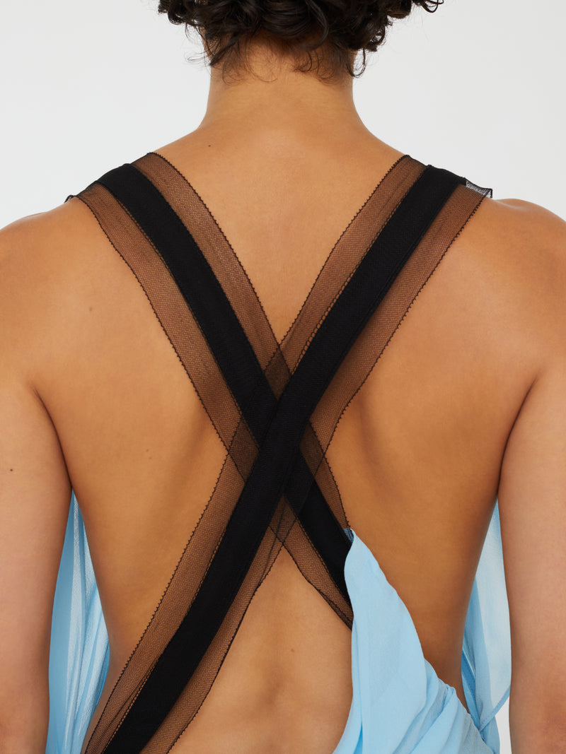Framed Floating Silk Dress - Image 2