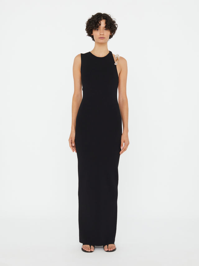 Encased Nature Resin Knit Column Dress