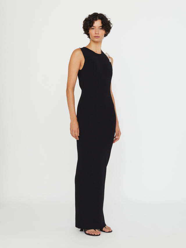 Encased Nature Resin Knit Column Dress