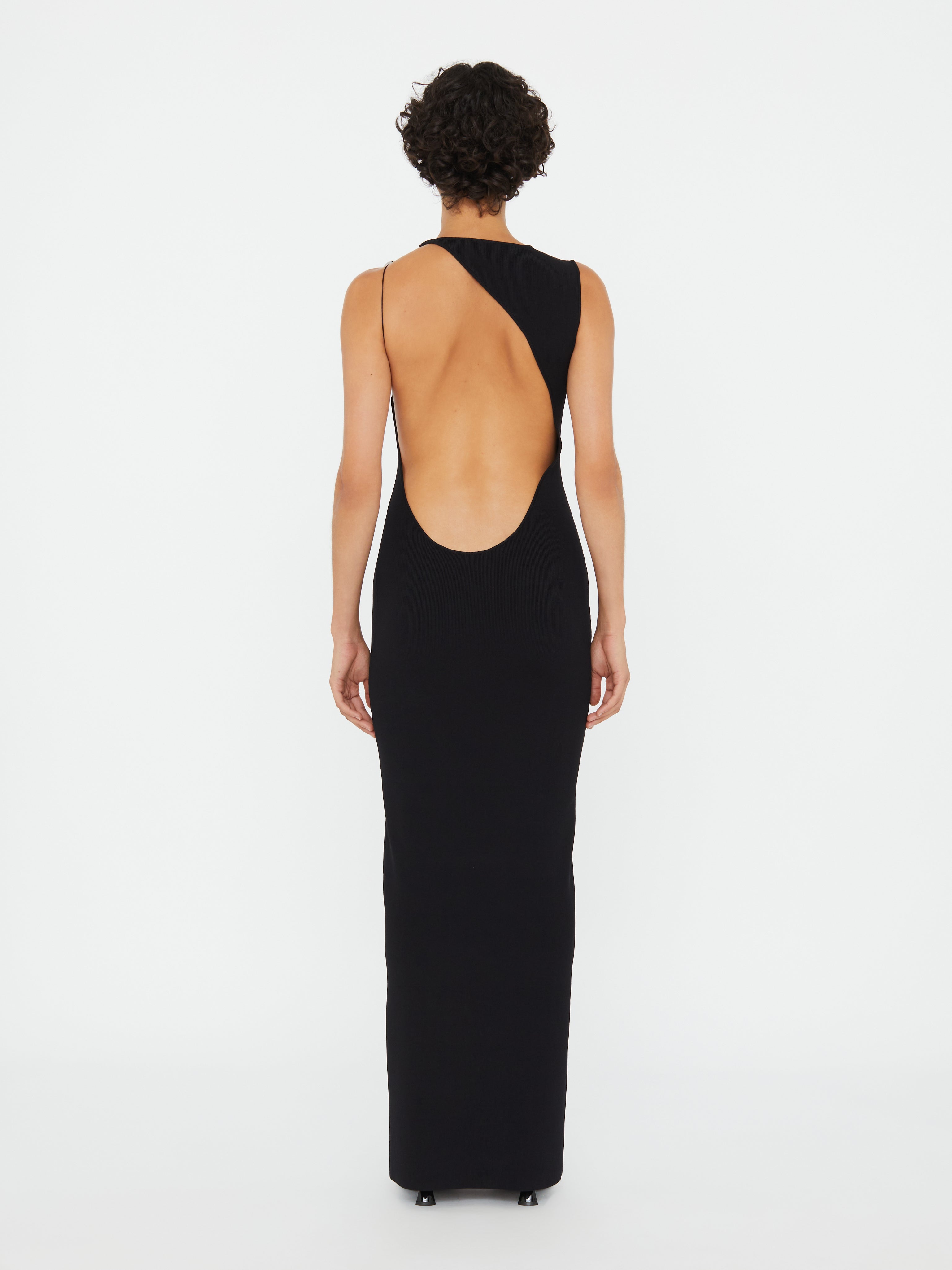 Encased Nature Resin Knit Column Dress