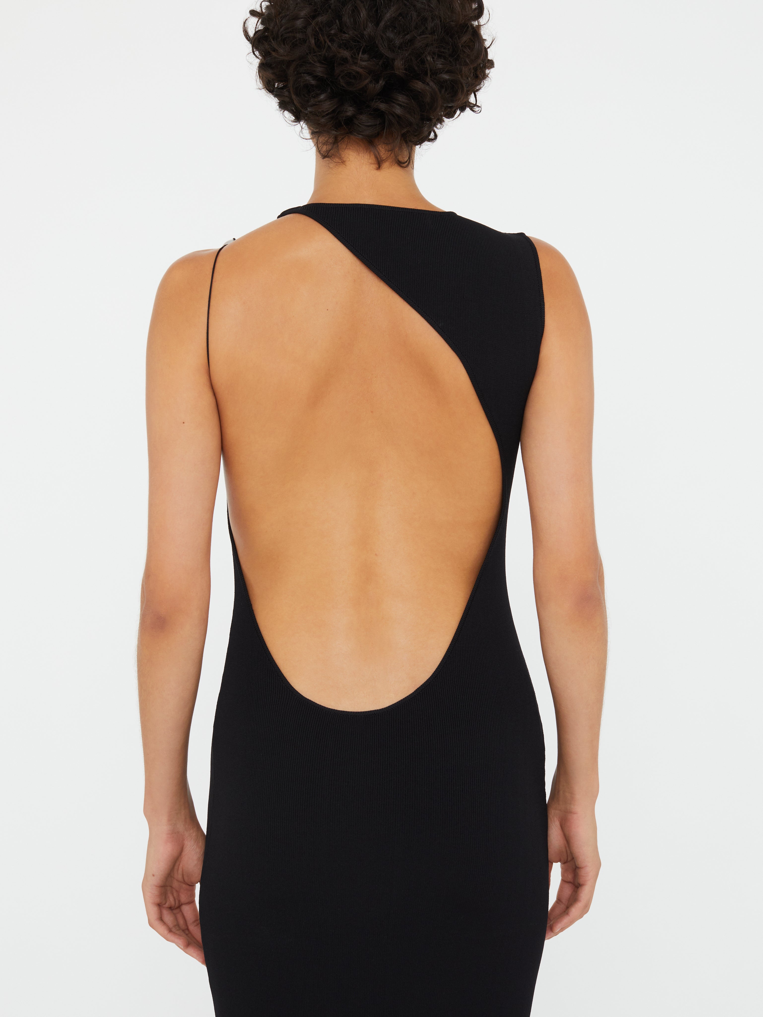 Encased Nature Resin Knit Column Dress