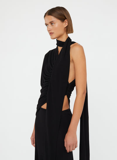 Vienna Jersey Scarf Dress