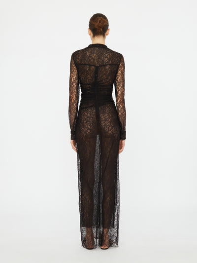 Lace Venus Plunge Shirt Dress