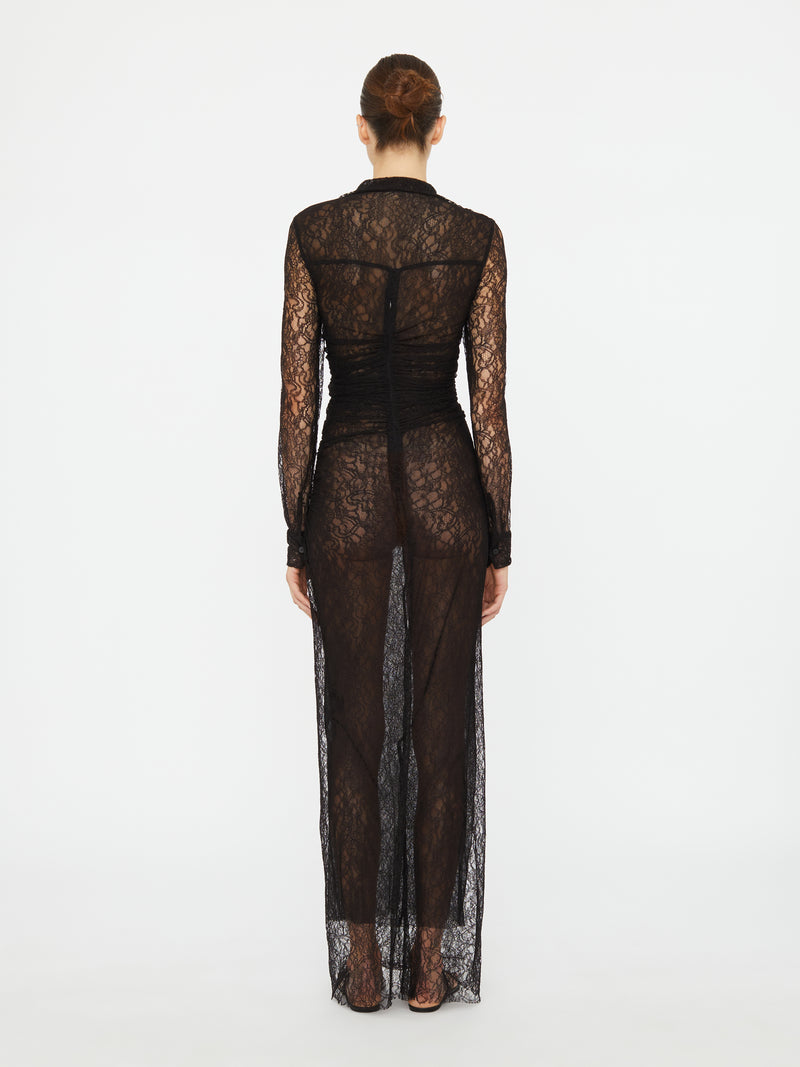 Lace Venus Plunge Shirt Dress - Image 5