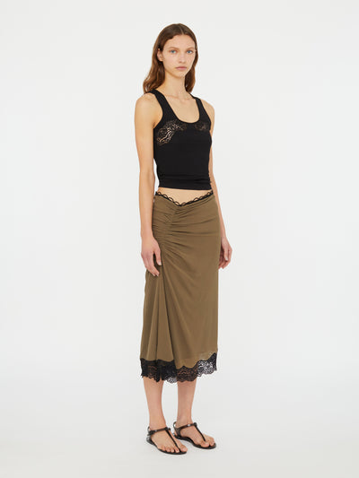 Encased Lace Rib Tank