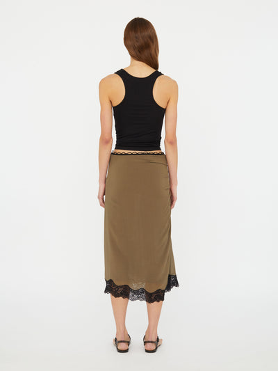 Encased Lace Rib Tank