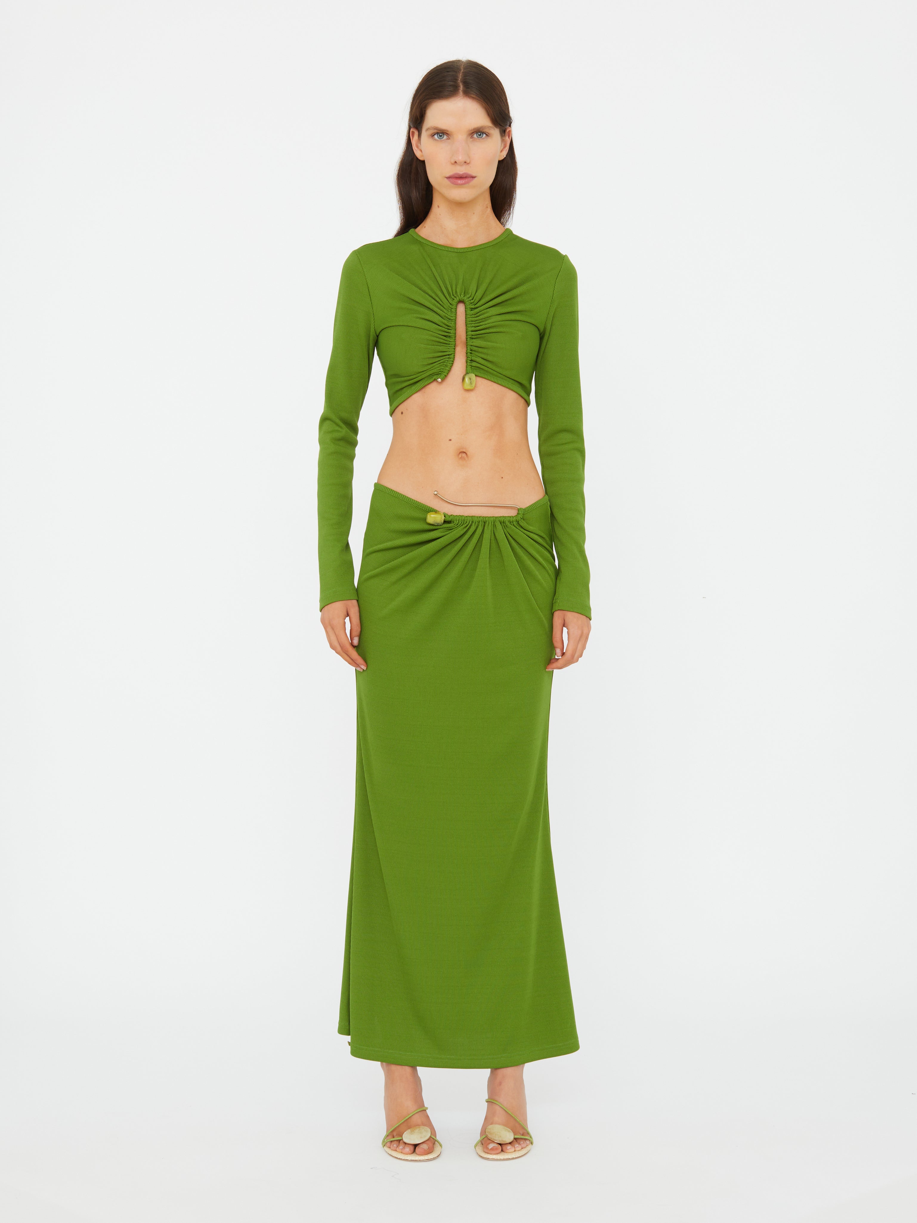 Crystal Pin Rib Skirt