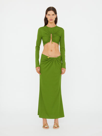 Crystal Pin Rib Skirt