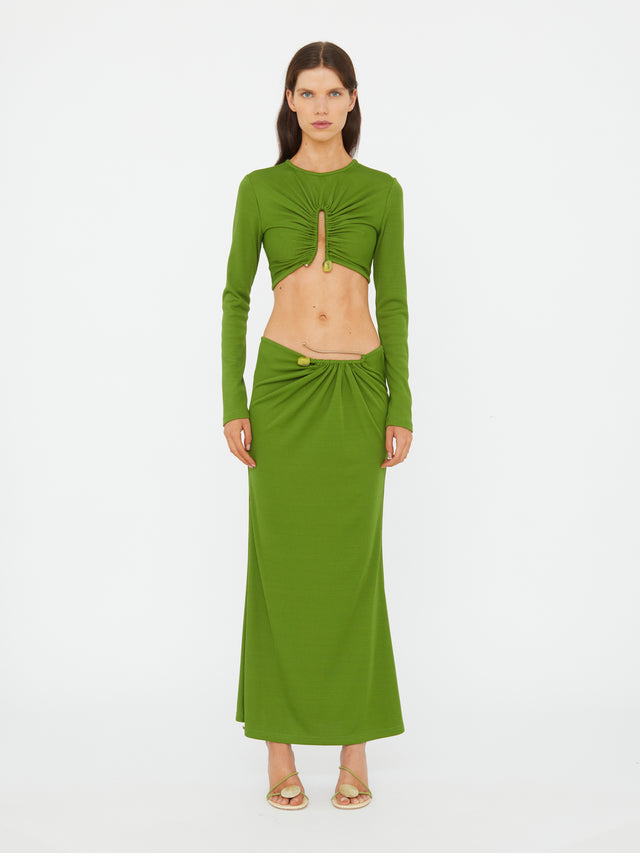 Crystal Pin Rib Skirt