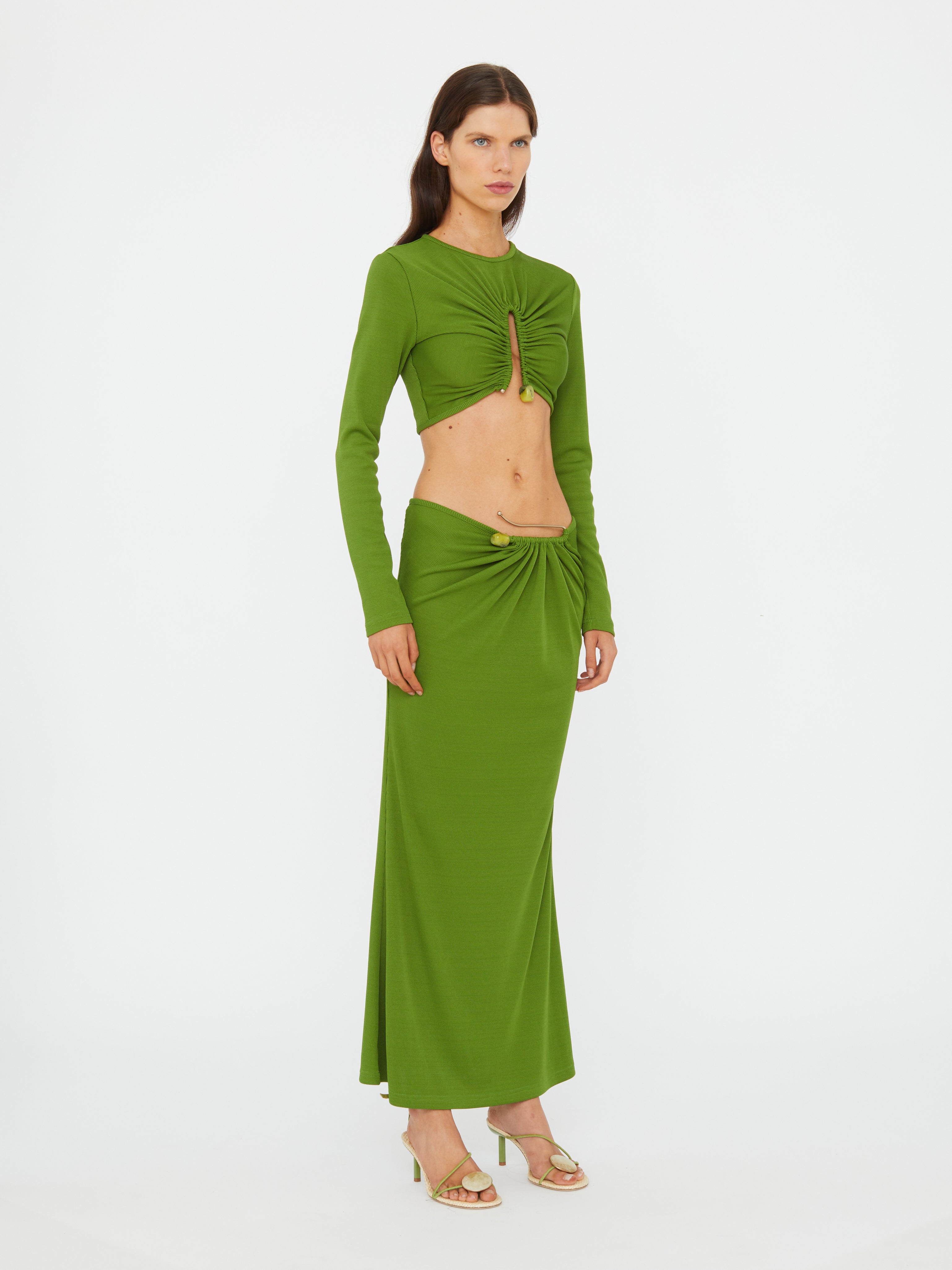 Crystal Pin Rib Skirt