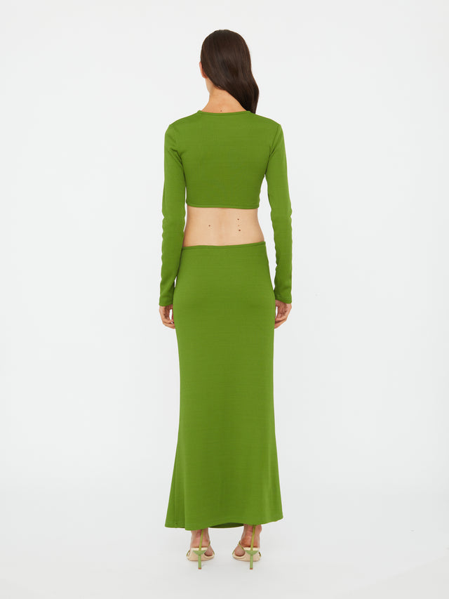 Crystal Pin Rib Skirt