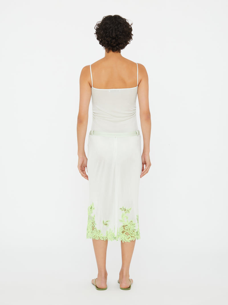 Hibiscus Embroidered Rib Bodysuit - Image 5