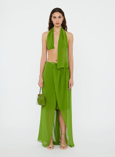 Silk Chain Sarong Skirt
