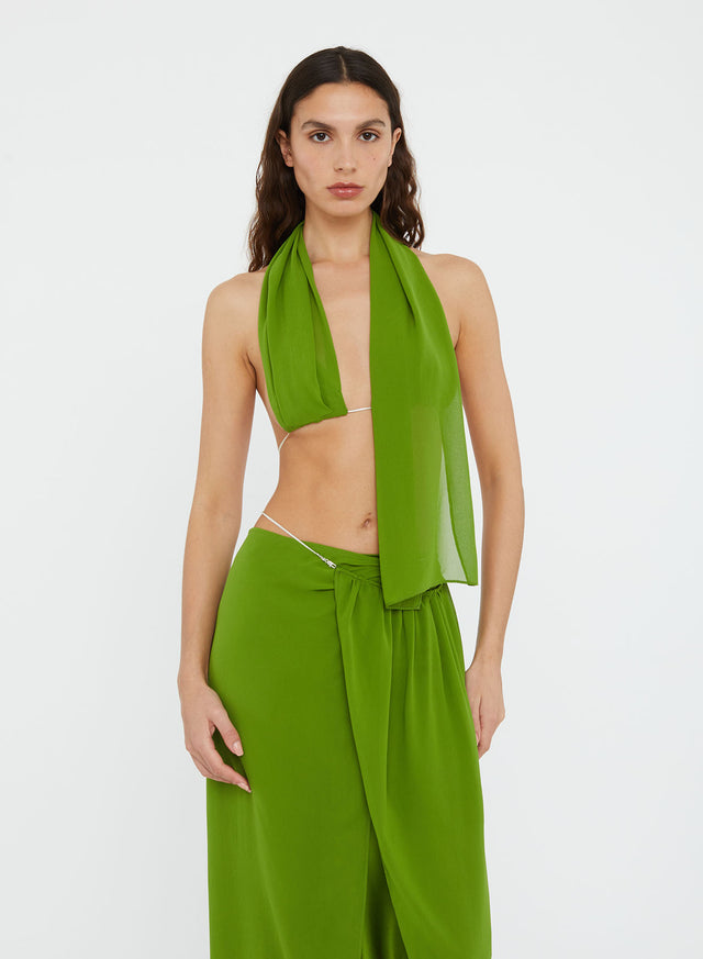 Silk Chain Sarong Skirt