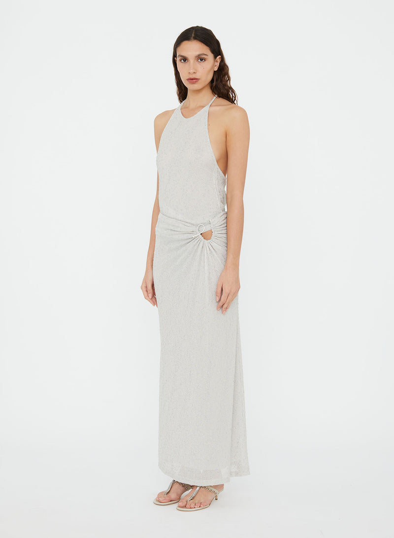 Imber Metallic Halter Top - Image 3