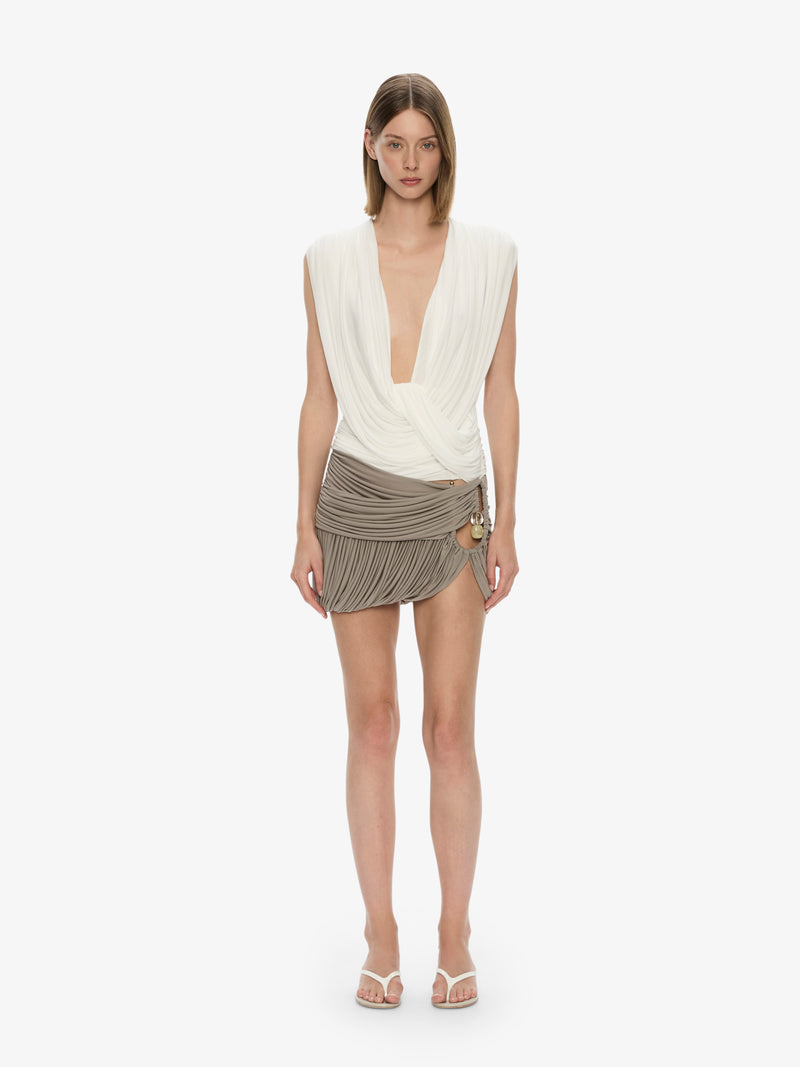 Beach Glass Bubble Mini Skirt - Image 1