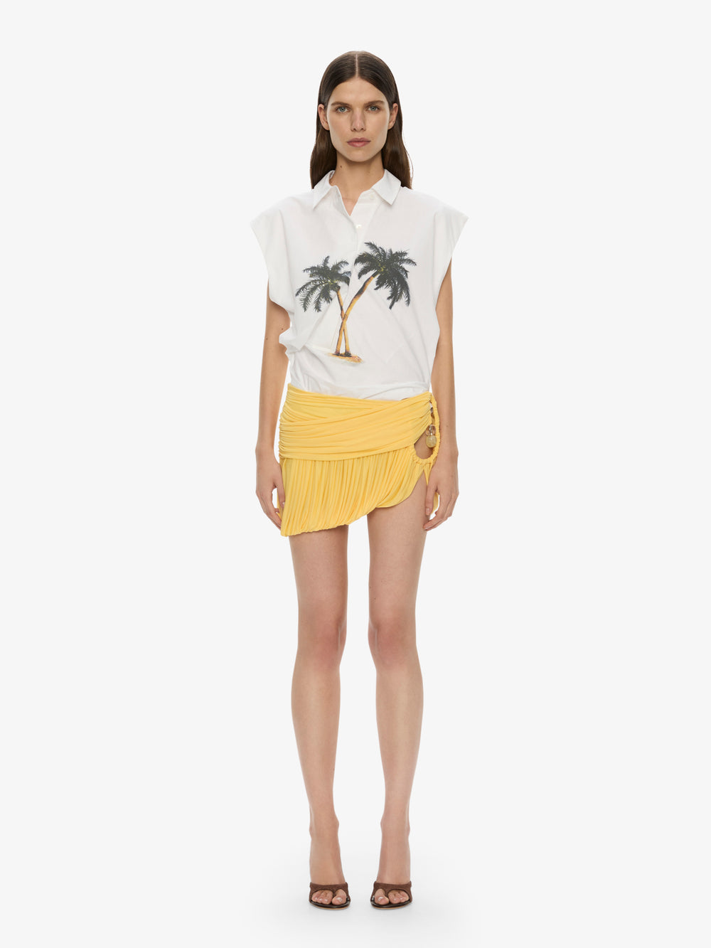 Beach Glass Bubble Mini Skirt