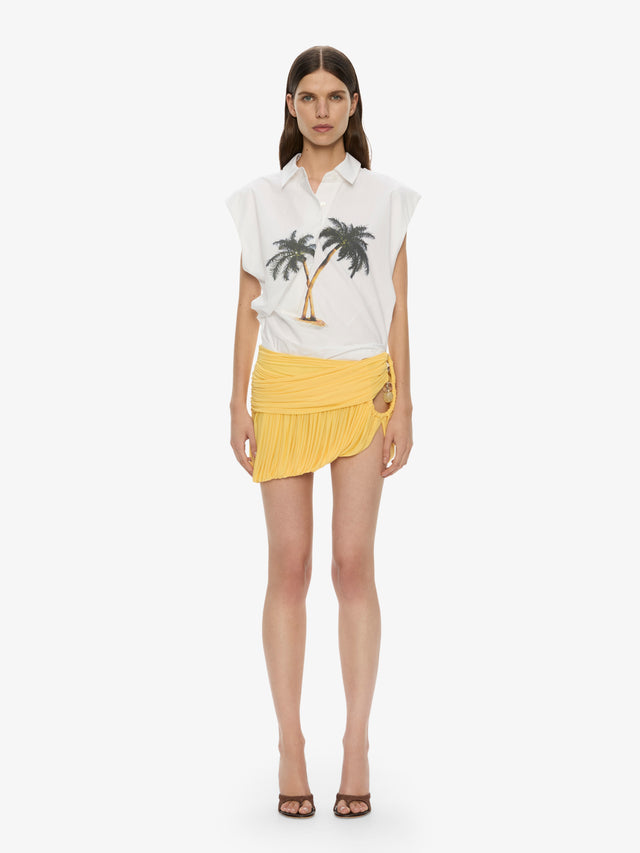 Beach Glass Bubble Mini Skirt