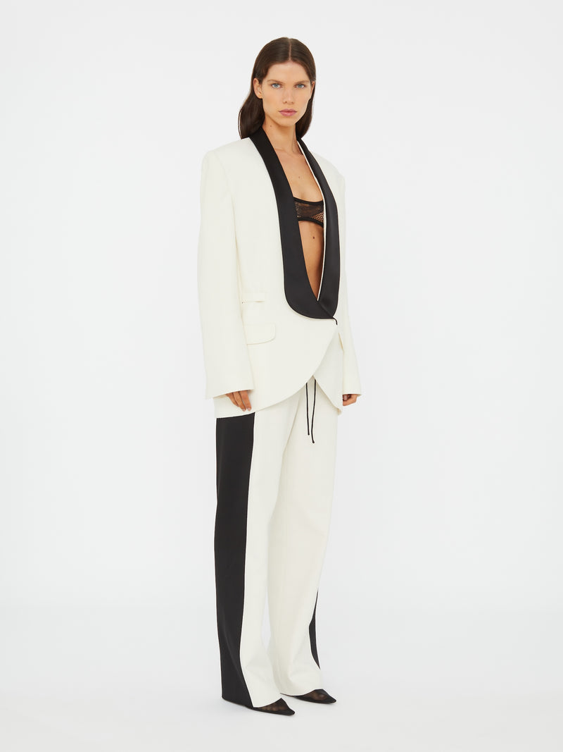 Tuxedo Contrast Silk Trouser - Image 5