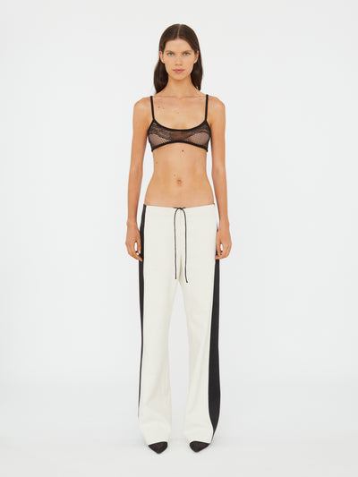 Tuxedo Contrast Silk Trouser