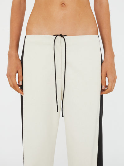 Tuxedo Contrast Silk Trouser