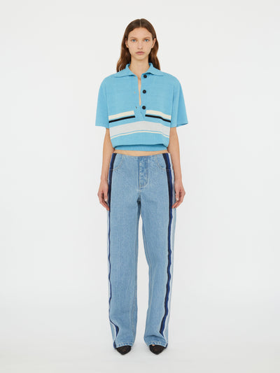 Streaked Denim Jean