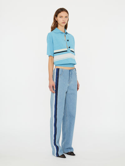 Streaked Denim Jean