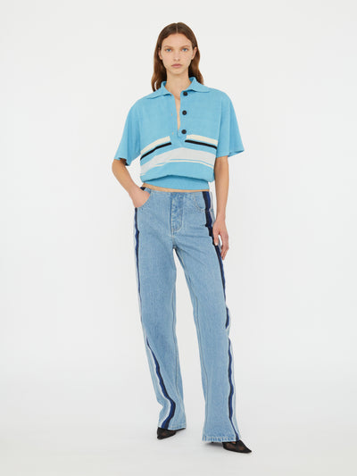 Streaked Denim Jean