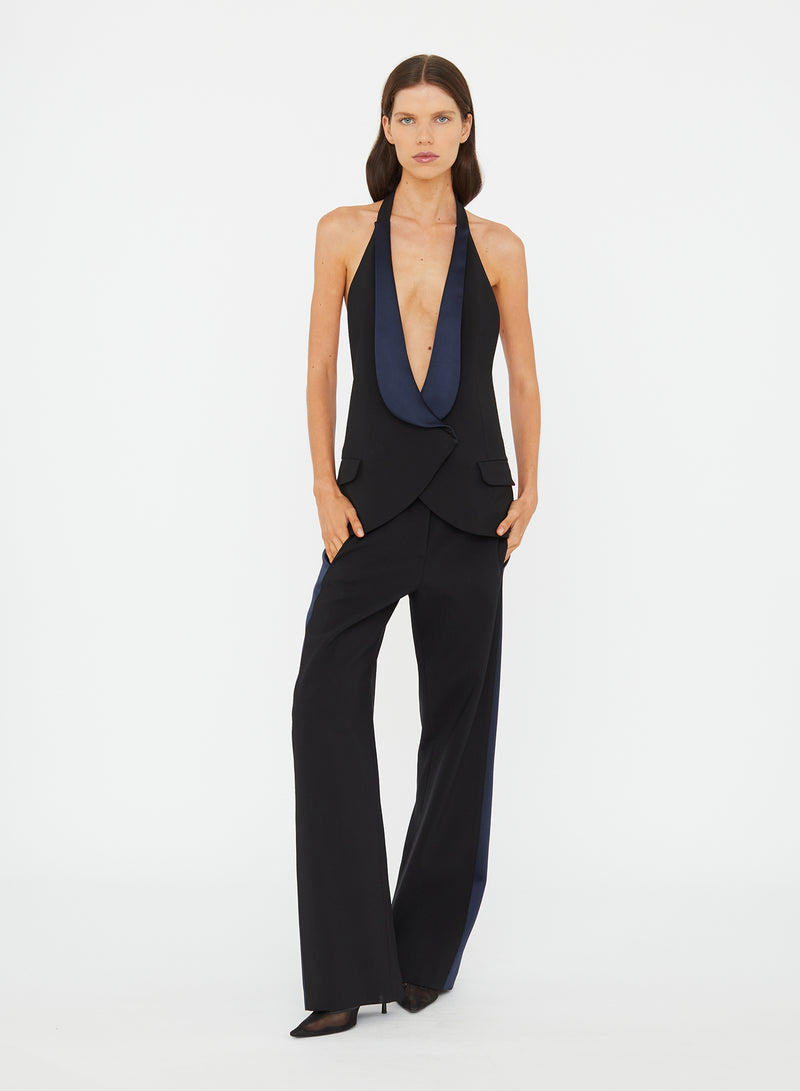 Tuxedo Contrast Wool Trouser - Image 4