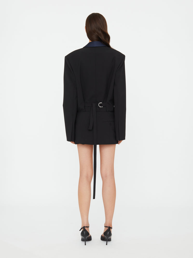 Tuxedo Contrast Wool Blazer - Image 5