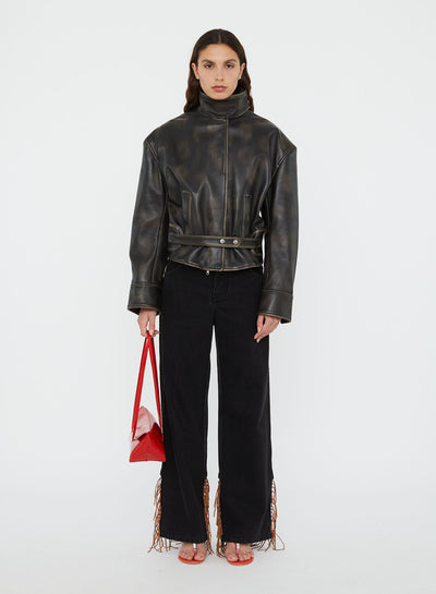Burnished Eddie Leather Jacket
