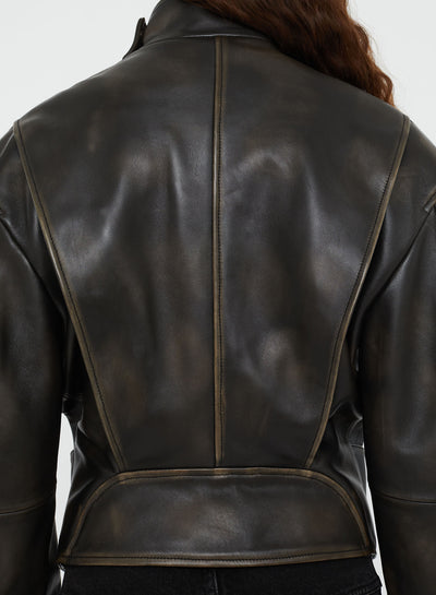 Burnished Eddie Leather Jacket