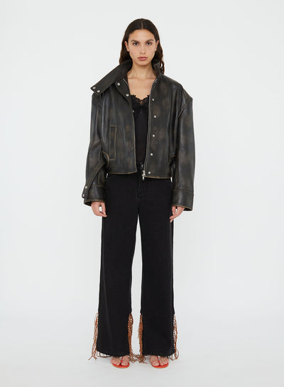 Burnished Eddie Leather Jacket