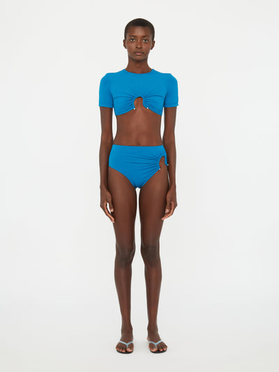 Ruched Crescent High Brief