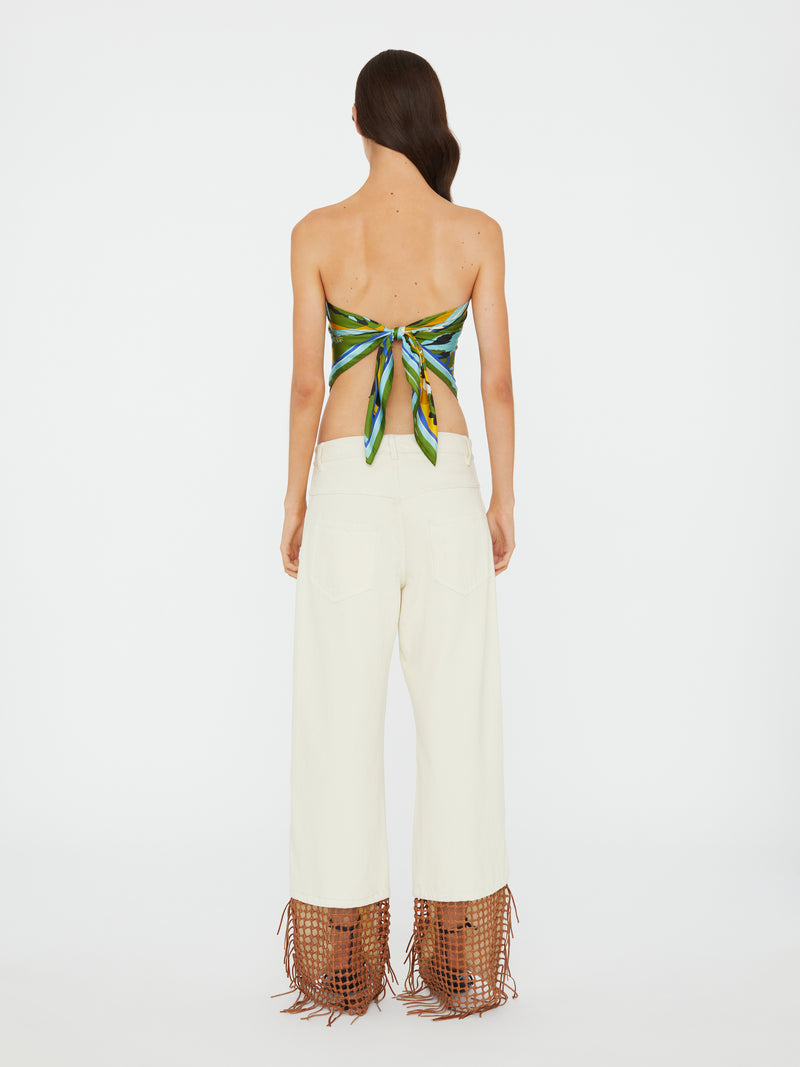 Acidic Floral Silk Scarf - Image 5