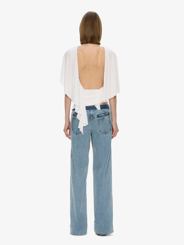 Fluted Jersey Top