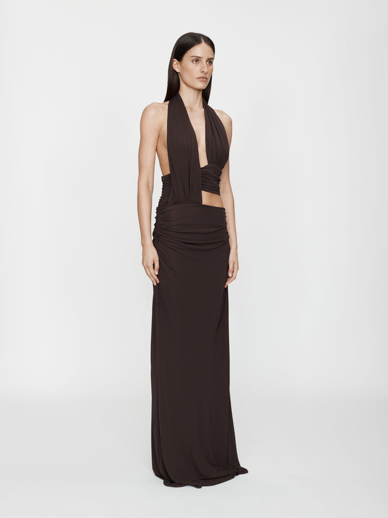 Draped Cummerbund Jersey Dress - Image 2
