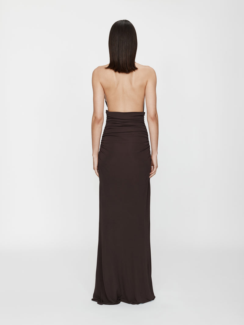 Draped Cummerbund Jersey Dress - Image 4
